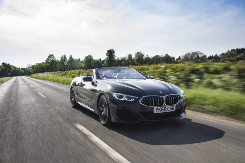 2019 BMW 840d Convertible goes for a photoshoot in the UK