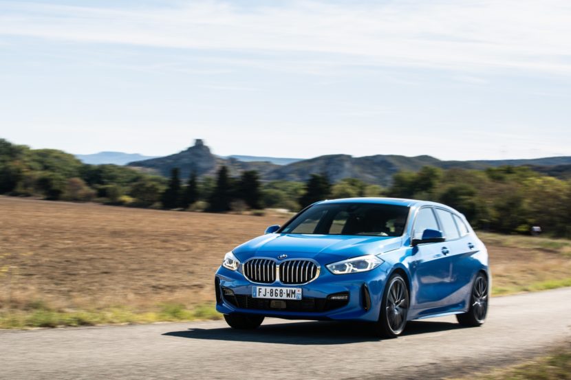 New BMW 120d shines in Misano Blue and M Sport under the French sun