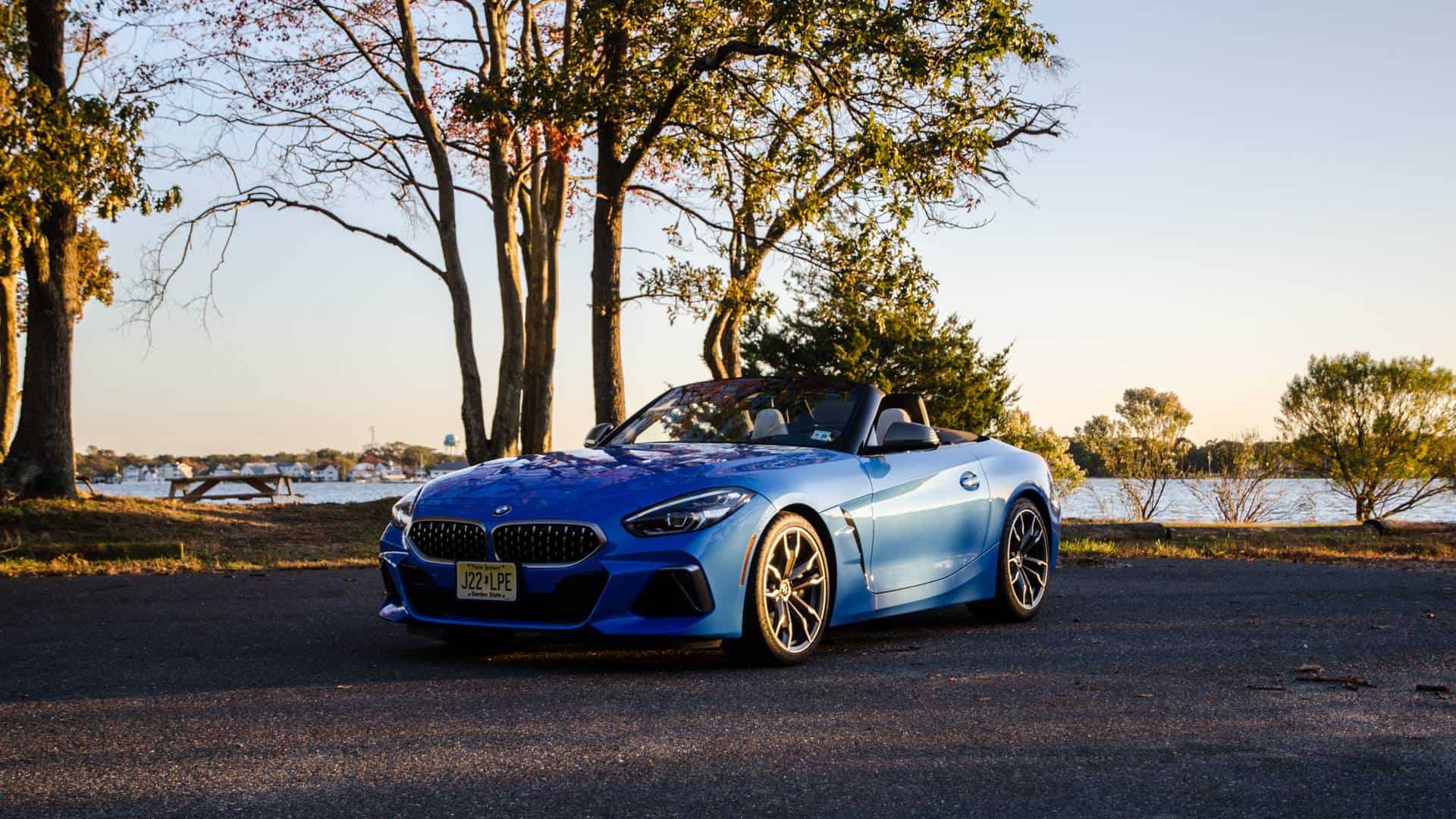 The BMW Z4 M40i in Misano Blue