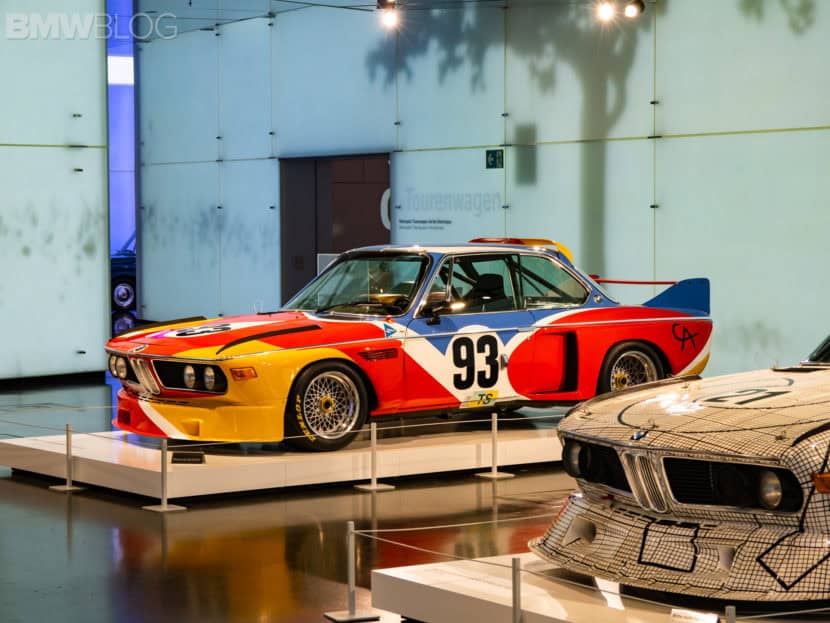 Alexander Calder BMW 3.0 CSL — displayed at the BMW Museum in Munich