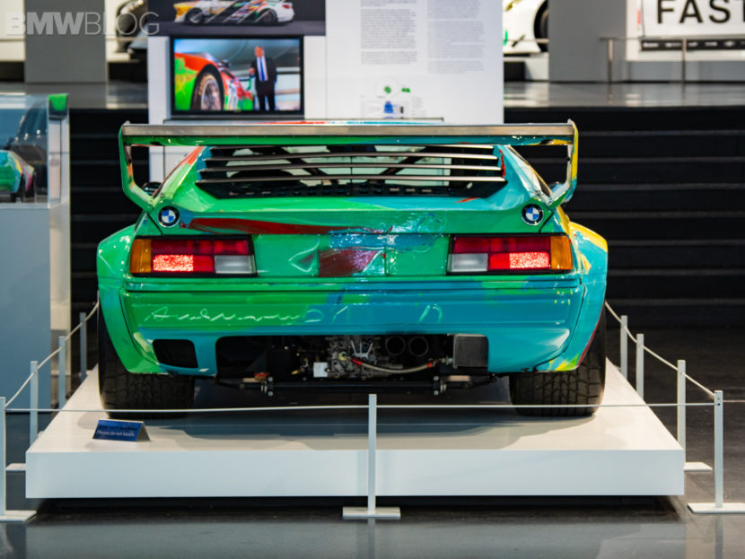 Andy Warhol BMW M1 Art Car No. 4 rear end