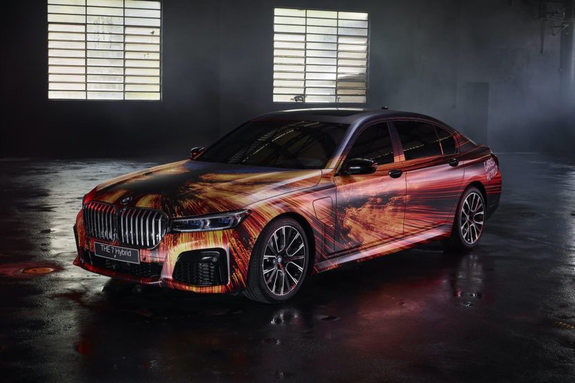 Gabriel Wickbold turns the BMW 745Le hybrid into an art car