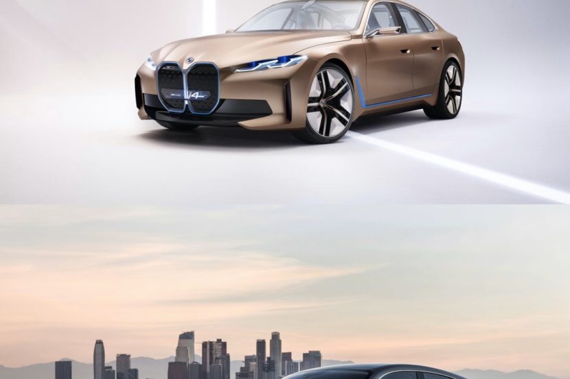 Photo Comparison: BMW i4 Concept vs Audi e-tron GT Concept