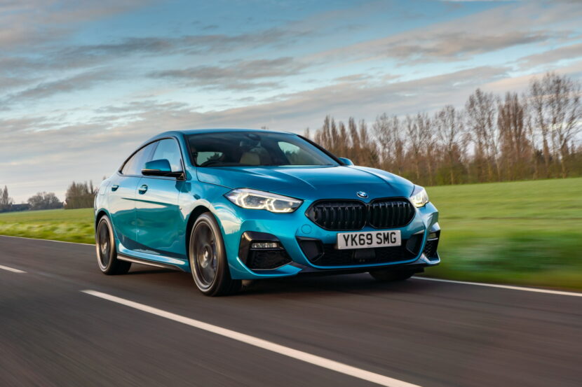 BMW 218i Gran Coupe on the road