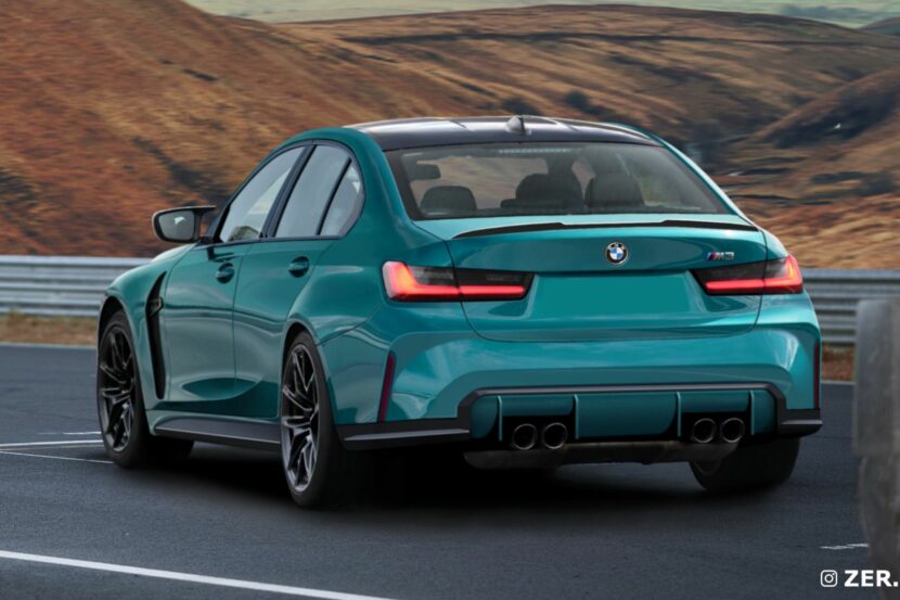 2022 BMW M3 gets rendered from behind – Here is a new image