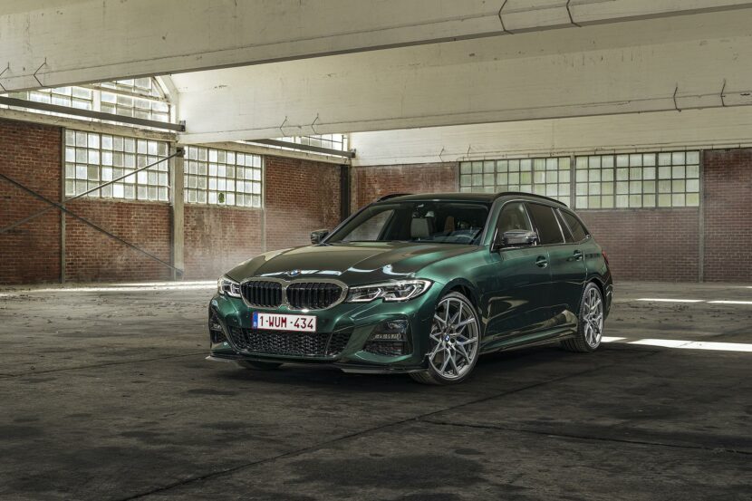 Is this the ultimate touring? BMW 330i in Peridot Green with M Performance Parts