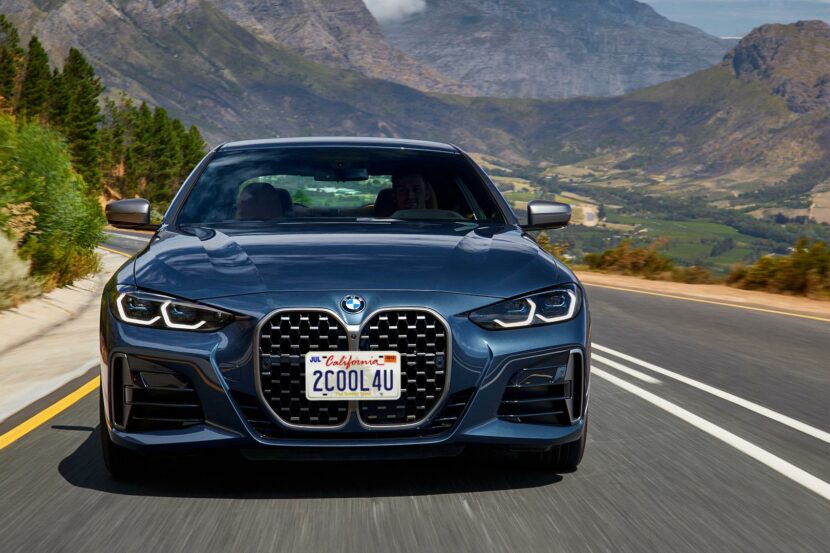 How does the U.S. license plate look on the new BMW 4 Series Coupe?