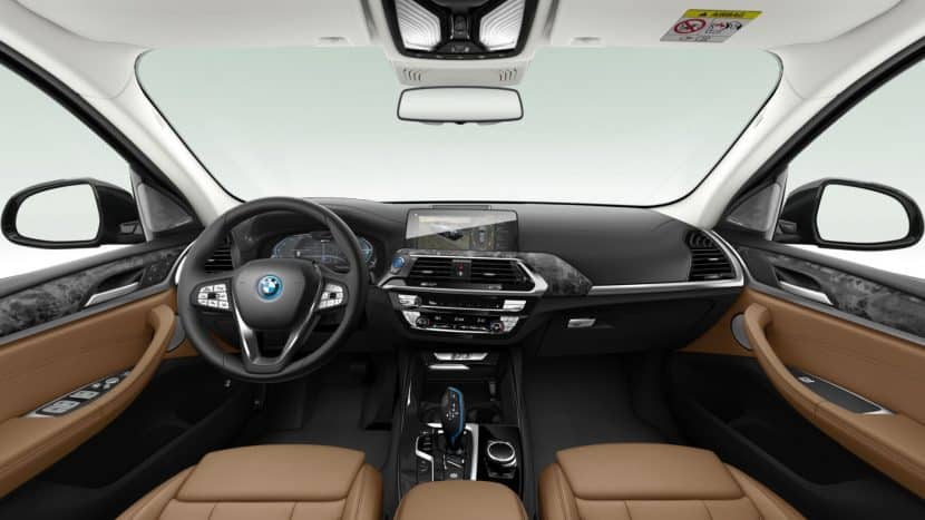 Vernasca Cognac leather upholstery in the new BMW iX3 Impressive.