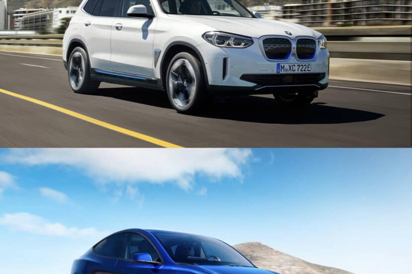 Photo Comparison: BMW iX3 versus Tesla Model Y