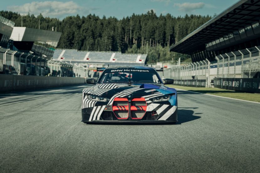 First look at the BMW M4 Coupe and BMW M4 GT3 prototypes during the MotoGP