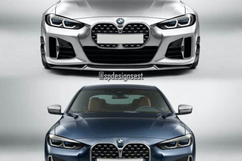 BMW 4 Series reimagined with a smaller kidney grille