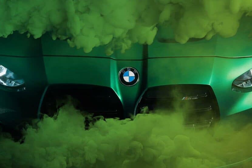 More teasers of the new BMW M3/M4 show kidney grille and manual