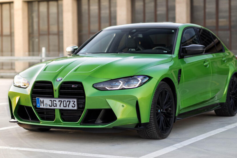 The 2021 BMW M3 Sedan shown in Java Green Metallic