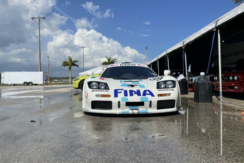The iconic McLaren F1 GTR with the BMW S70/2 V12 engine