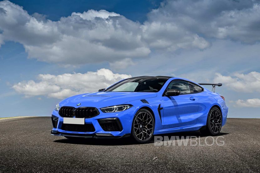 Is this the BMW M8 CSL going around the racetrack?