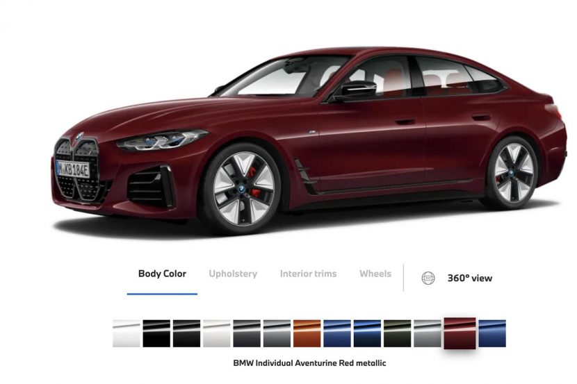 You can now configure the BMW i4 online and pre-order