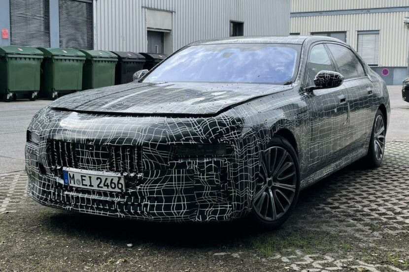 2023 BMW 7 Series spied with quad tips while lumbering around the ‘Ring