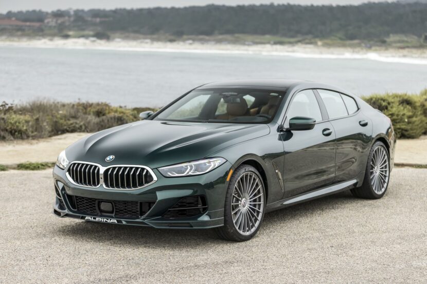 bmw_alpina_b8_gran_coupe_green_color_01 ALPINA B8 Gran Coupe in Pebble Beach by the ocean