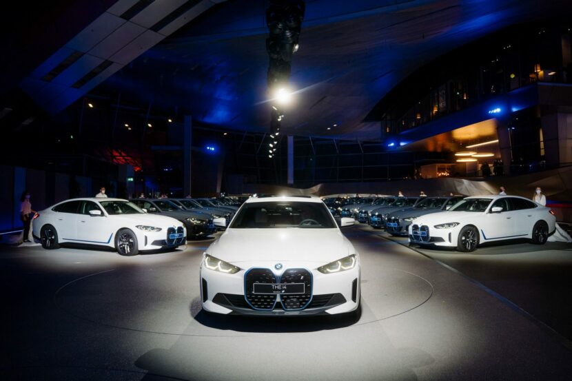 2022 BMW i4 first customer cars delivered at BMW Welt