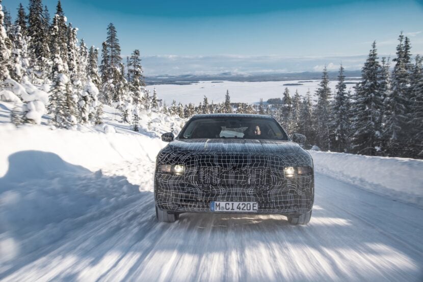 BMW reveals their own “spy photos” of the i7 electric limousine