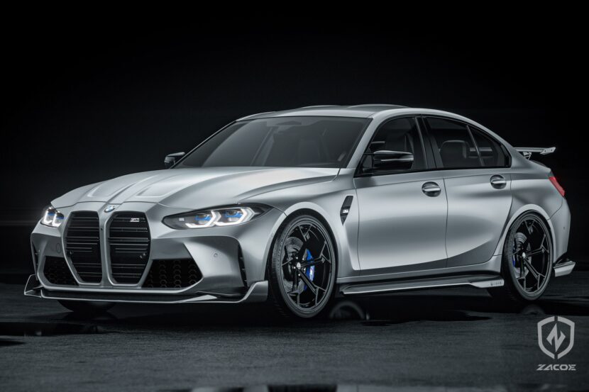 2021 BMW M3 and M4 boast aggressive look with Zacoe aero kit