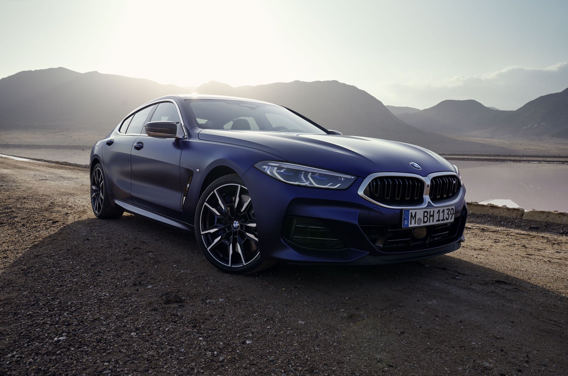 BMW 8 Series Gran Coupe G16 facelift front view showing elegant proportions and understated luxury design