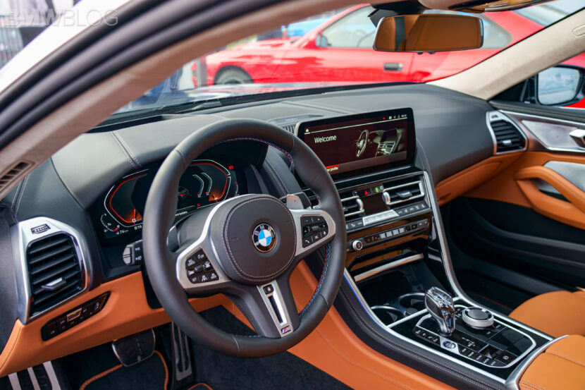 BMW 8 Series interior highlighting analog controls and classic iDrive layout before digital transformation