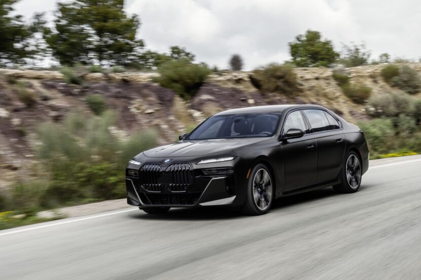All-Black 2023 BMW 7 Series Flaunts Custom Aero Kit On Video