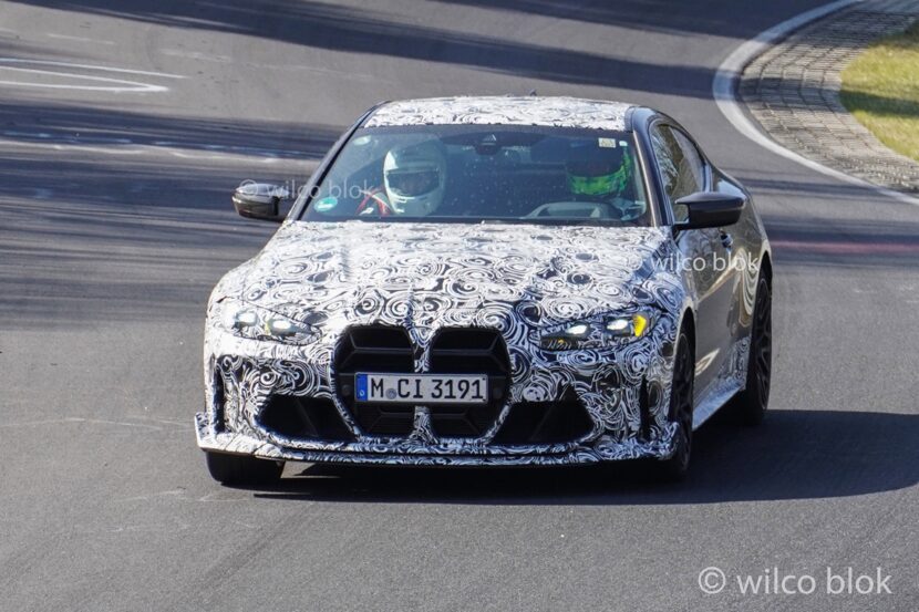BMW M4 CSL shows its massive ducktail on the track