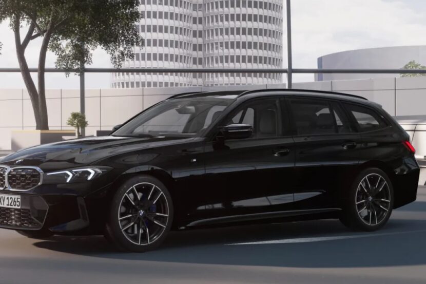 2023 BMW M340i Touring Filmed Looking Stealthy In Sapphire Black