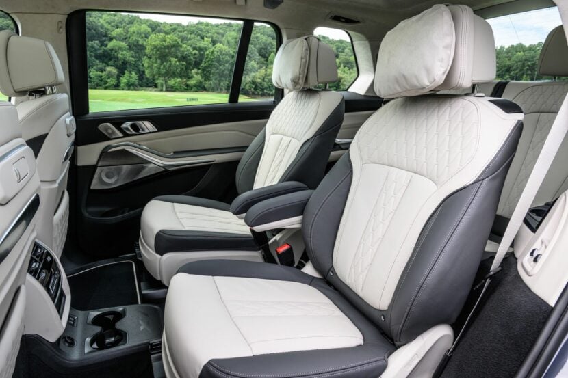 The captain seats in the BMW X7