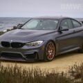 BMW M4 GTS parked by the ocean