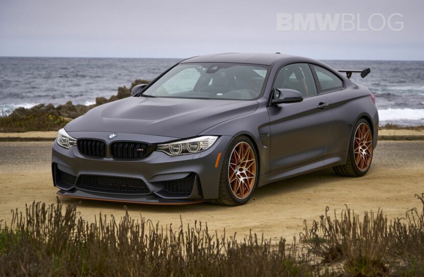 BMW M4 GTS parked by the ocean