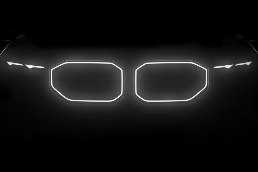 2023 BMW XM Production Model Teased With Illuminated Grille