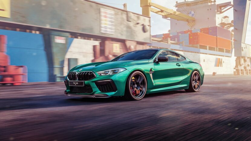 BMW M8 Coupe in Isle of Man Green