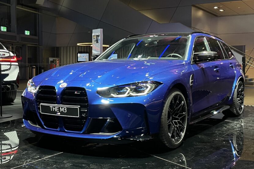 BMW M3 Touring featured in the iconic Le Mans Blue color