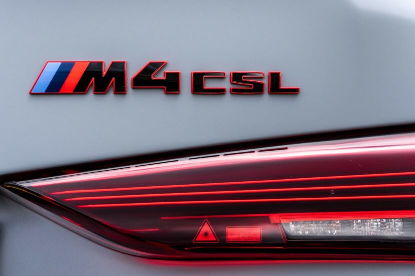 The BMW M4 CSL badge