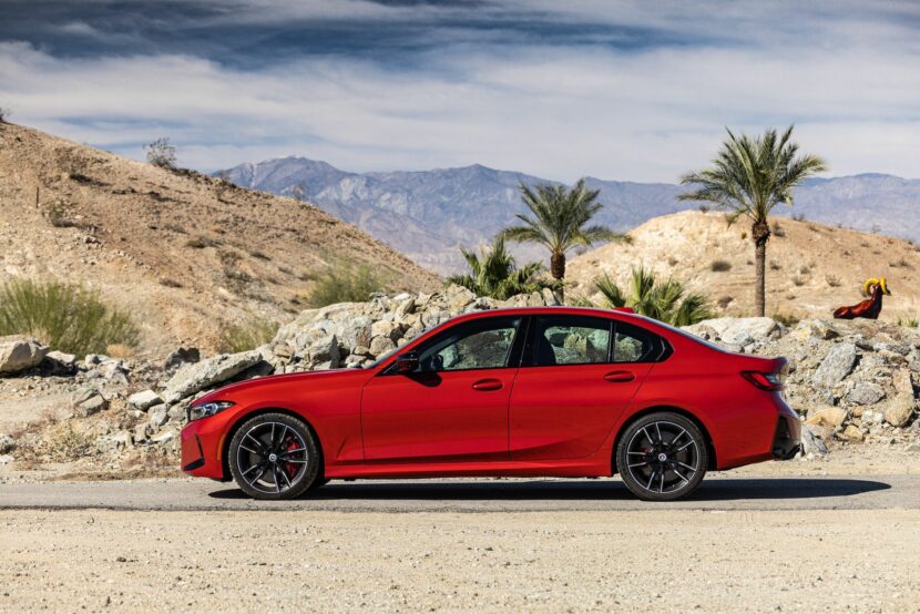 2024 BMW 3 Series Melbourne Red - side shot