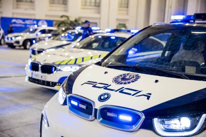 BMW i3 Police cars in Madrid