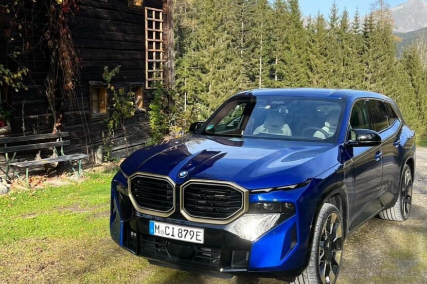 BMW XM Shows its Design in Marina Bay Blue
