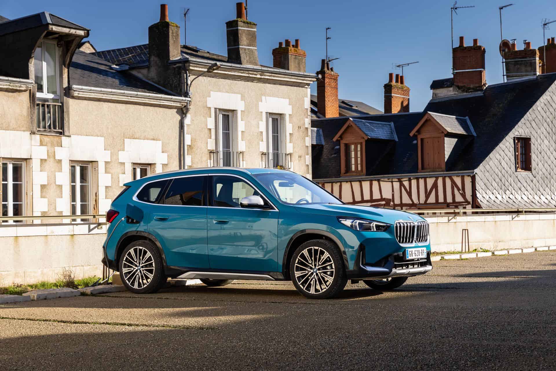 The 2026 BMW X1 in blue Bay Lagoon side view