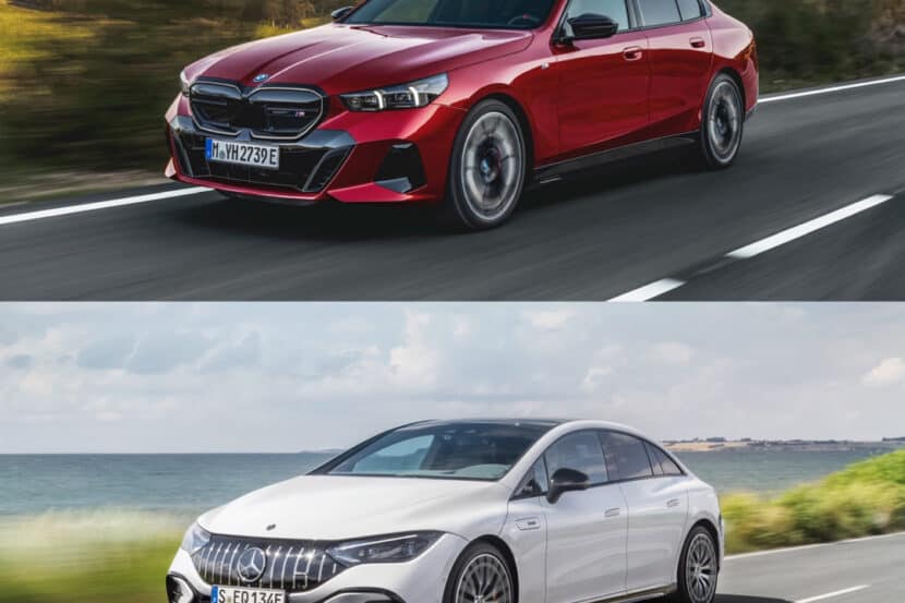 Photo Comparison: 2024 BMW i5 M60 vs Mercedes-AMG EQE