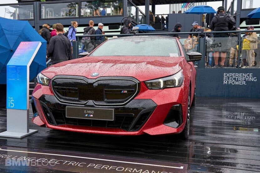 BMW i5 M60 Shows Eye-Catching Fire Red Paint At Goodwood FoS