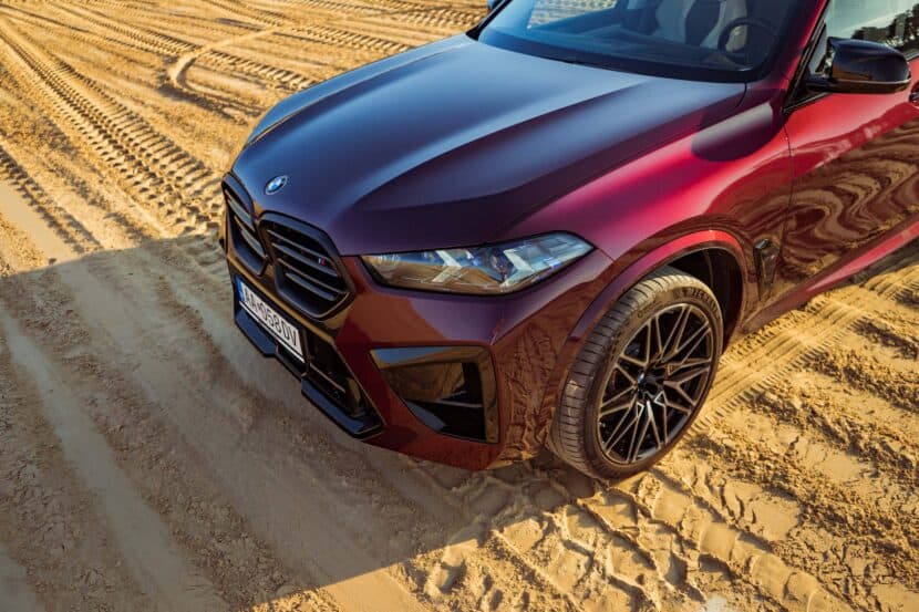 2025 BMW X5 M front end look, in Wildberry