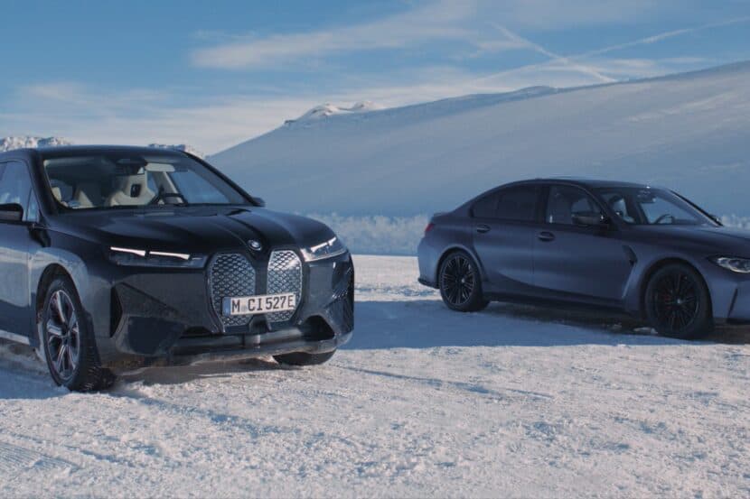 BMW M3 And iX Drive In Circles On Snow Without Anyone Inside: Video