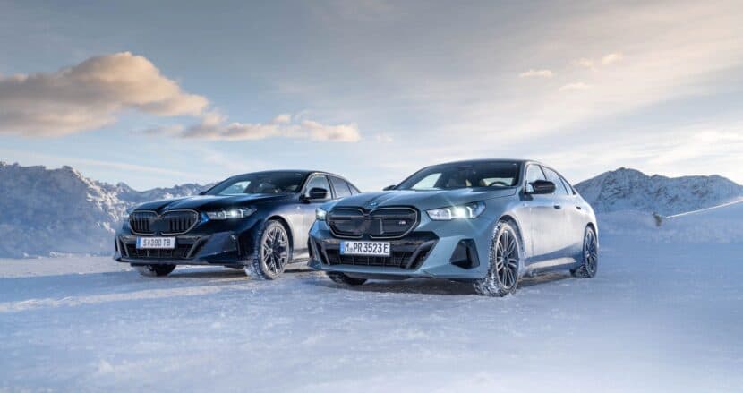 BMW in the snow