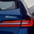 The rear end of the BMW 520d