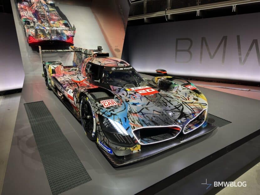 Julie Mehretu BMW M Hybrid V8 Art Car No. 20 at the Pompidou Museum in Paris