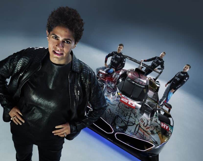 julie-mehretu-bmw-art-car-16 Julie Mehretu with the art car