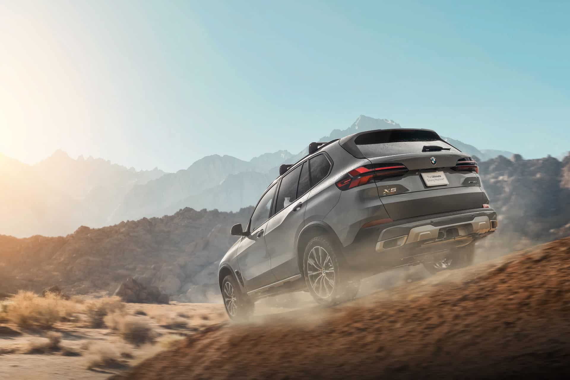 bmw x5 silver edition going off-road